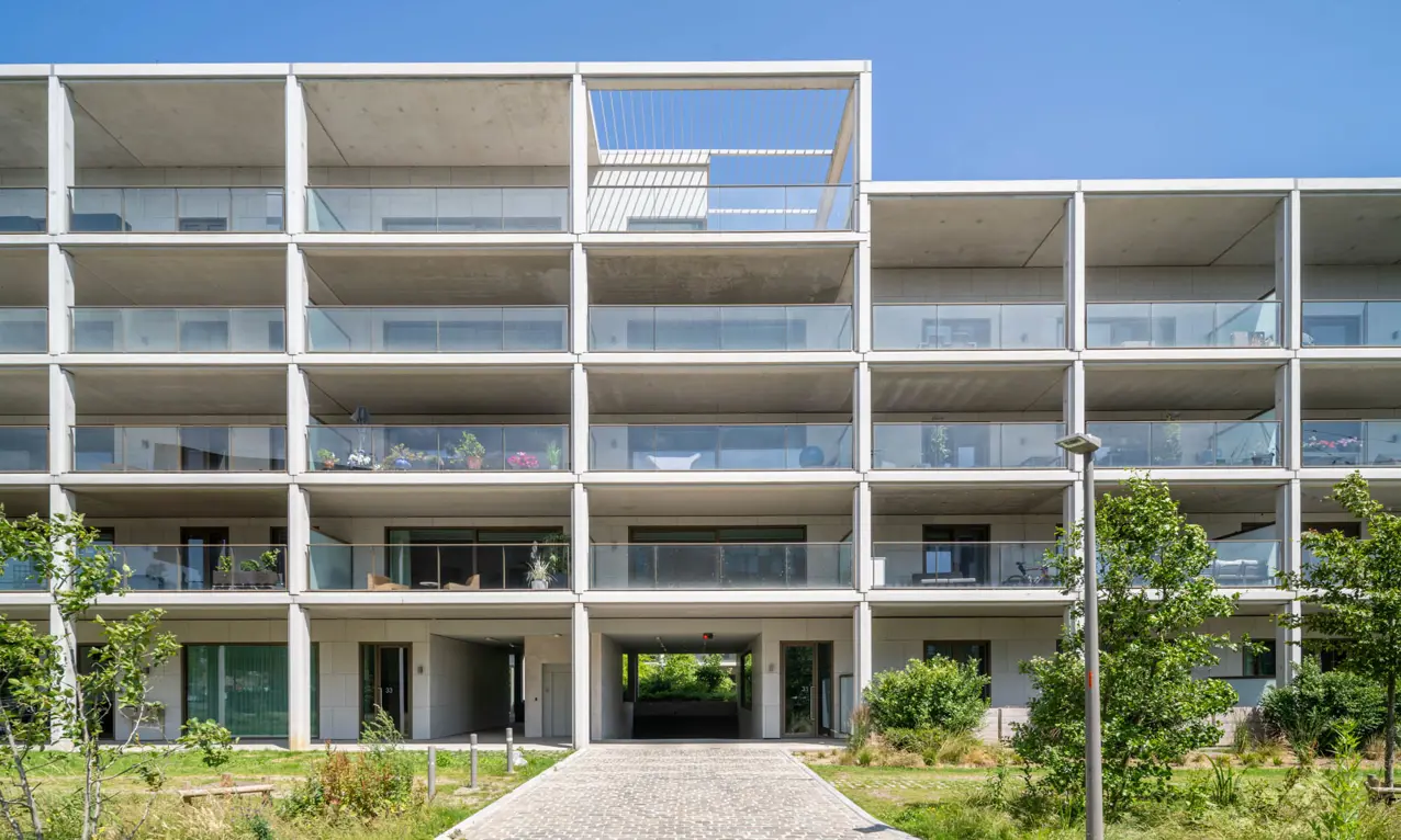 Appartement Waterzicht (Vilvoorde) avec 3 chambres, terrasse et petit jardin - photo du bâtiment