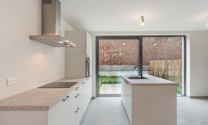 Huis te koop Tienen Dony gesloten bebouwing met tuin