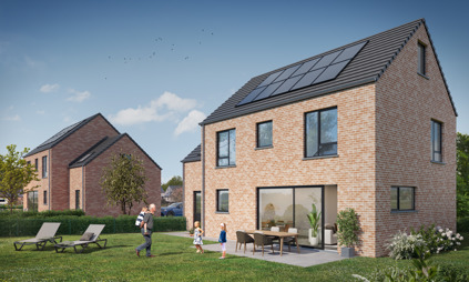 Jodoigne maison villa neuve jardins de la hulotte