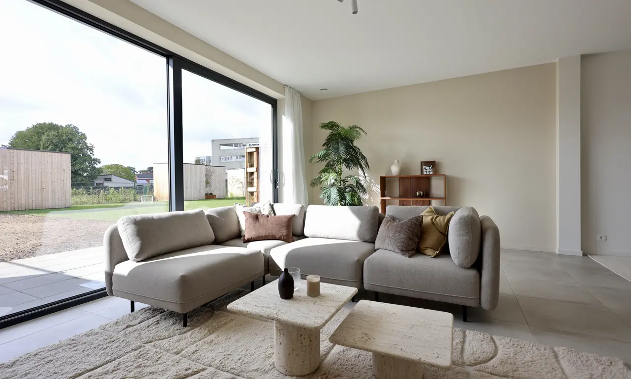 Broechem Kapelstraat Kijkwoningl20 Living zetel tuin