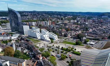 Appartements à vendre à Liège - Paradis Express - Vue aérienne