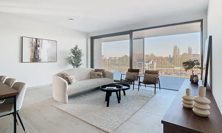 appartement aan het water met 2 slaapkamers luxueus afgewerkt in centrum Hasselt