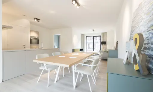 Eettafel in appartement 4 Fonteinen