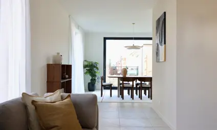 Broechem Kapelstraat Lot12 Kijkwoning living zetel leefruimte