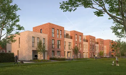 Wijnegem Ertbrugge woningen in het groen