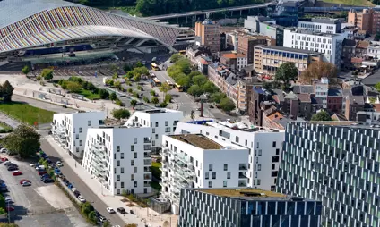 Appartements à vendre à Liège - Paradis Express - Vue aérienne