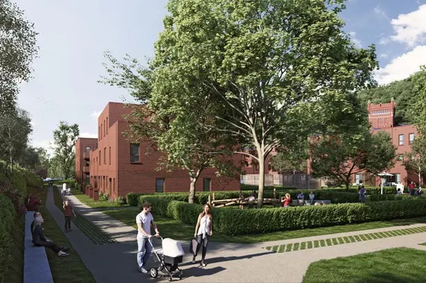 Gevel van de Charbonage Du Hasard in Visé