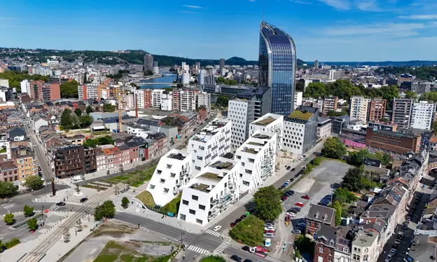 Appartements à vendre à Liège - Paradis Express - Vue aérienne