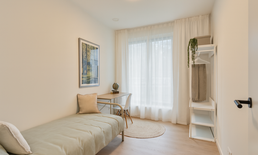 Kijkappartement Genk Bosart_2 slaapkamers_Gelijkvloers_Tweede slaapkamer