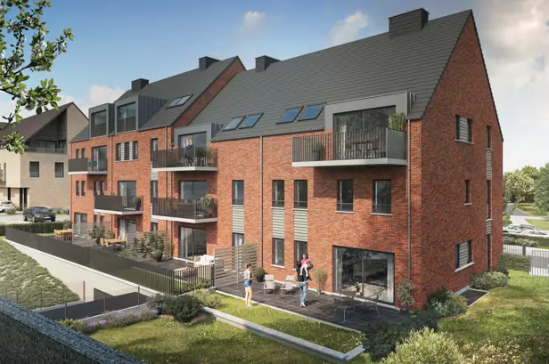 Voorgevel woningen Jodoigne