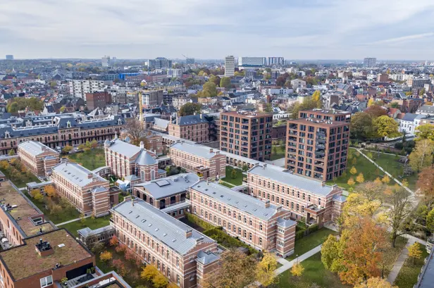 Luchtbeeld van het Groen Kwartier