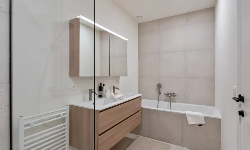 Kijkappartement Genk Bosart_2 slaapkamers_Gelijkvloers_Badkamer