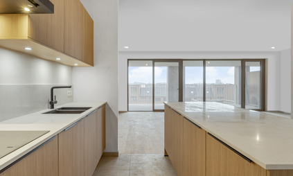 Appartement Quartier Bleu Hasselt, 2 slaapkamers en terras - foto keuken