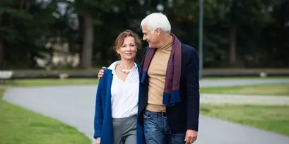 Geel Laar koppel wandelen