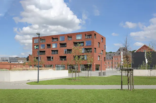 Grondaanzicht van de appartementen