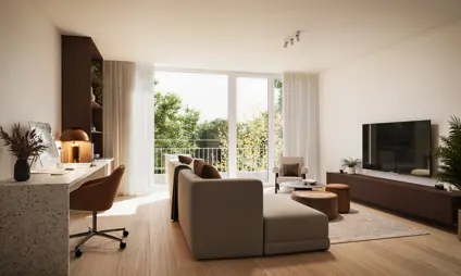 Tijl Uilenspiegel linkeroever groen Antwerpen interieur woning 5 eerste verdieping