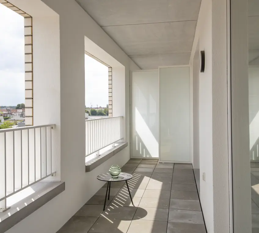 Terras van assistentieappartement